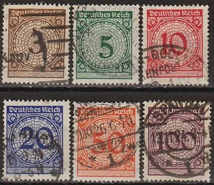фото, 1923 - Німеччина - Стандарт - Деномінація Mi.338-43 _4,20 €