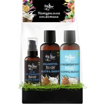Набор косметики Mayur Кокос Шампунь + Кондиционер + Гель для умывания (2200160400353) Ціна