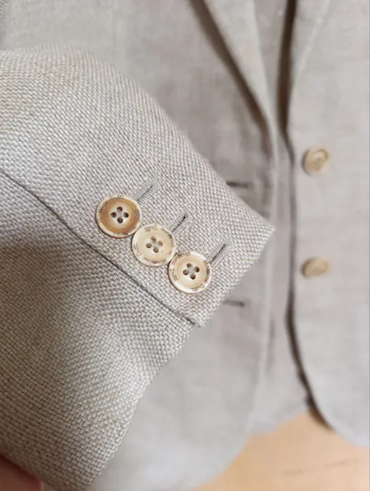 Жакет лляний massimo dutti, жіночий, бежевий, оригінал Де купити