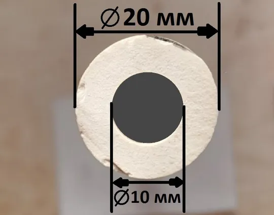 Трубка керамічна МКР 20х10х300 мм, до 1350 °С Ціна