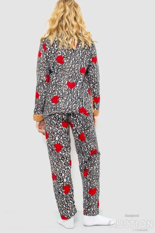 Пижама женская махра, цвет бежевый, 214R4680-1 Продаж