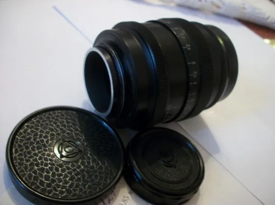 Объектив Юпитер-9, Черный М-39. Коллекционная ценность. Как Новый объектив, паспорт, крышки Де купити