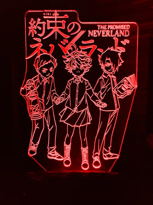 Акриловий світильник-нічник Обіцяний Неверленд червоний tty-n000935 Ціна