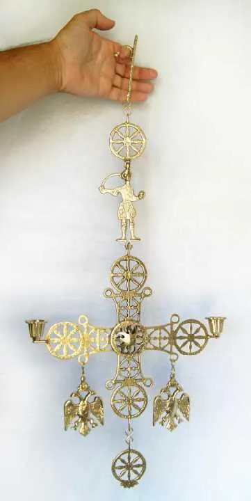 Купити Підвісний бронзовий хрест-свічник Germany