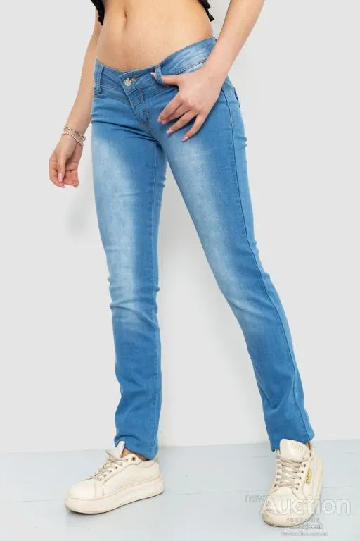 Джинсы женские, цвет голубой, 167RS007 З аукціону
