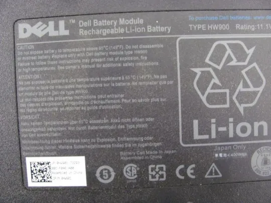 Додаткова батарея, Акумулятор, оригінал DELL HW900 11.1V 0HW901 для E4300 E4310 E4320 оригінал Продаж