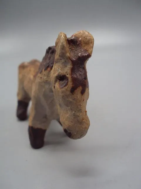 Фигура керамика статуэтка миниатюра Европа конь лошадь мул осел высота 7,1 см, длина 11,5 см №15036 Продаж