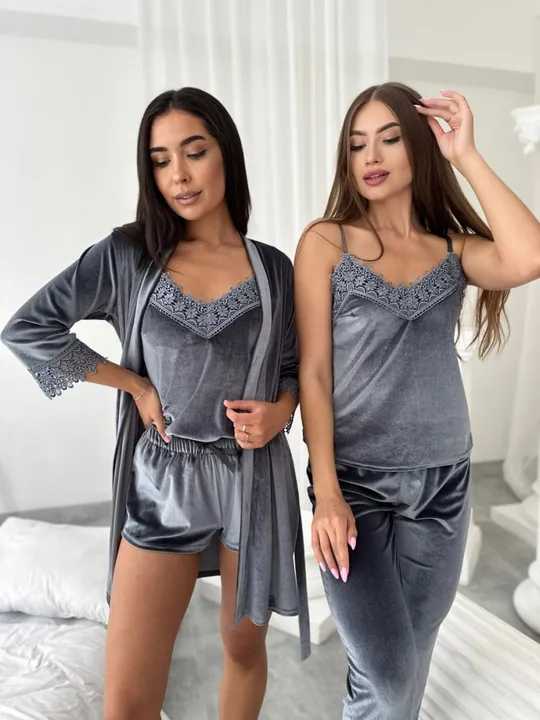 Жіночий комплект для дома 4 в 1 Ціна