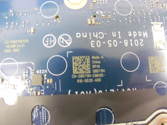 638-19  материнська плата SR340  i5-7300U DDM70 LA-F401P  для  Dell Latitude E5480 оригінал На торгах