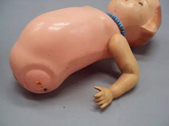 Кукла пупсик целлулоид Чехословакия клеймо Technoplast Czechoslovakia куколка пупс 22 см №15634 Продаж