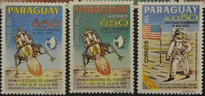 фото, Парагвай Космос Аполло-12 1970