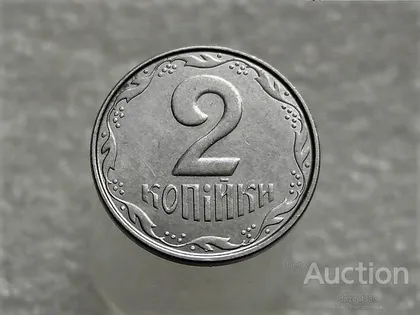 фото, 2 копійки 2012 рік Україна " Брак, Викришка Штемпеля Реверса " (296+)