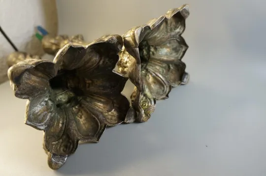 Подсвечники пара подсвечник высота 26-27 см лот 2 шт №10628 Де купити