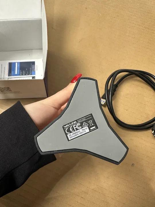 Бездротовий адаптер Wavlink AC1300 Wireless Dual Band USB 3.0 Adapter (9) З аукціону