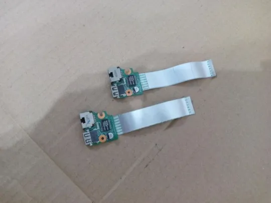 Купити номер0337-14 плата USB LAN DA0R65TB6D0 для HP Pavilion 17 17-E 15-E мережевий роз'єм Enternet Socket Port Роз'єм Ethernet RJ45 connector Ethernet Jack Port With Cable LAN Ethernet Port usb board оригінал