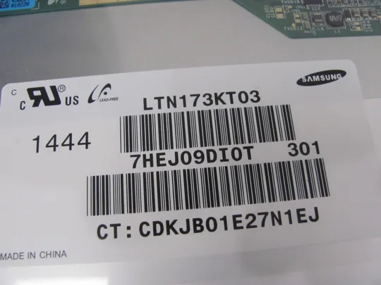 МР12-5 матриця LTN173KT03 17.3&quot;  WXGA++  LVDS 40 pin TN a-Si TFT-LCD, LCM Продаж
