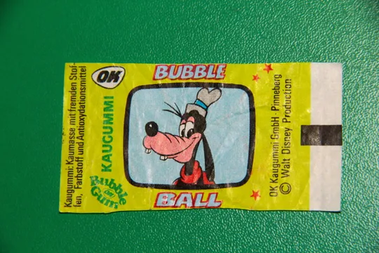 ОБГОРТКА ЕТИКЕТКА ВІД ЖУВАЛЬНОЇ ГУМКИ вкладыш OK BUBBLE BALL Продаж