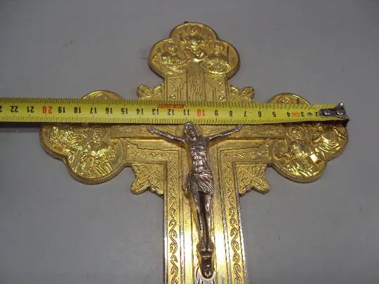 Крест Иерусалим распятие металл вес 614 грамм размер 27,8 х 20,3 см №13889 Інтернет-аукціон