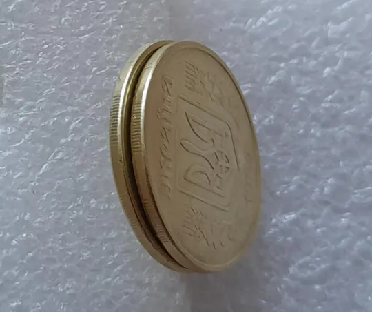 (2814) 50 копійок 1992 1АЕм зміщення зображення на реверсі - 2 монети одним лотом (50 копеек 1992 1АЕм брак) Де купити