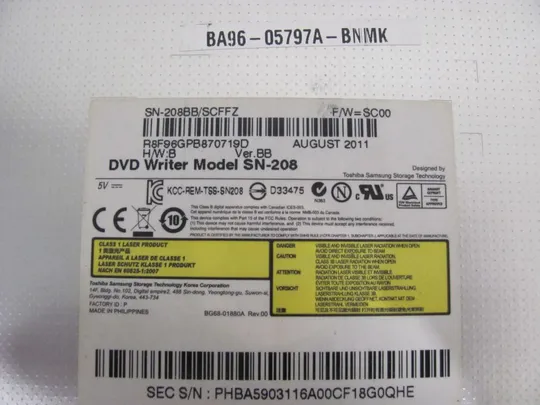 483-7 DVD привод для SAMSUNG RF710 RF712 RC7300 оригінал Де купити