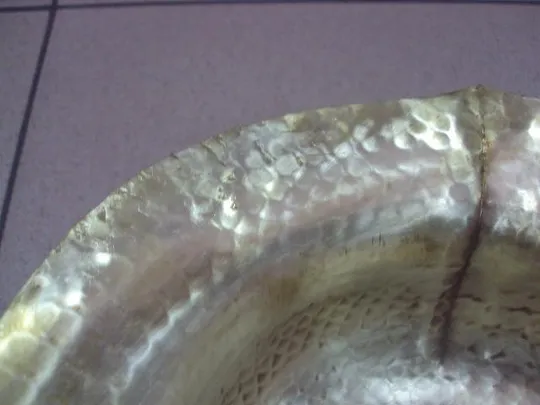 Конфетница фруктовница Battuto a Mano посеребрение размер 8,5 х 33 х 25,5 см №11783 Недорого