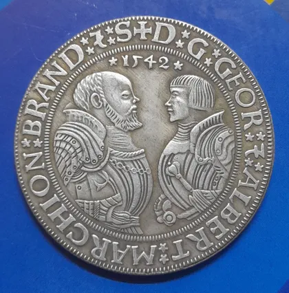 фото, Талер 1542 року. Бранденбург. Георг та Альберт. Копія.