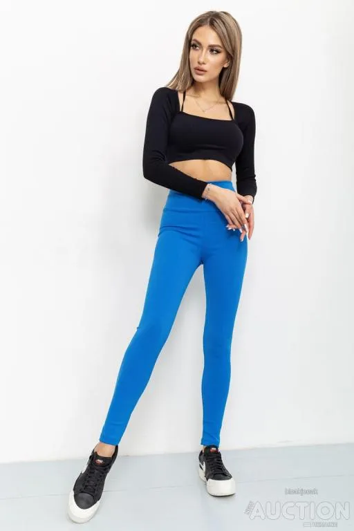 Лосины женские в рубчик, цвет джинс, 205R606 З аукціону