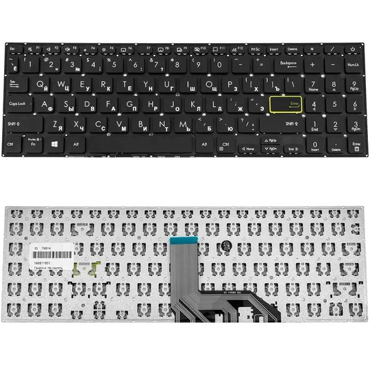 Клавіатура для ноутбука ASUS (X513, X531 series) rus, black, без кадру Ціна