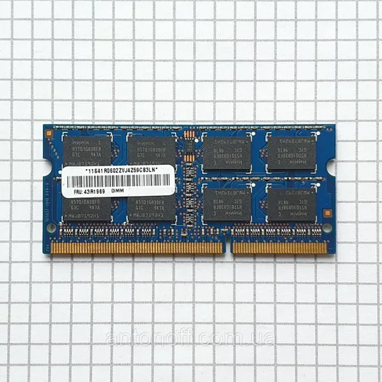 Купити Модуль пам&#039;яті Hynix 2GB 2Rx8 PC3-8500S (DDR3) HMT125S6BFR8C-G7 для ноутбука оригінал