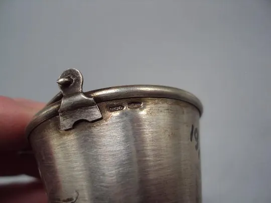 Ситечко для чая ведерко чайное ситечко серебро 875 проба ссср позолота вес 41,16 г лот 2 шт №14307 Інтернет-аукціон