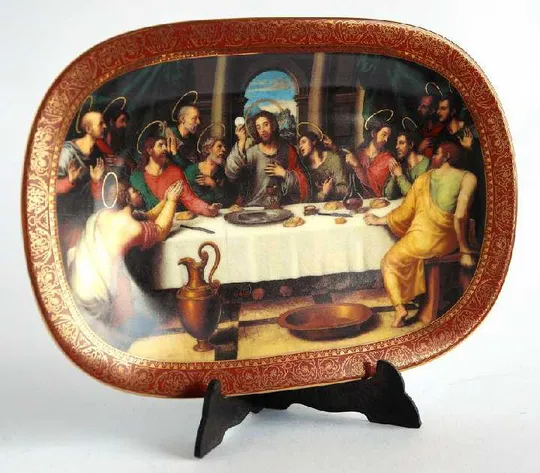 Ікона на порцеляні Тайна Вечеря 1995 г Germany 9237 Продаж