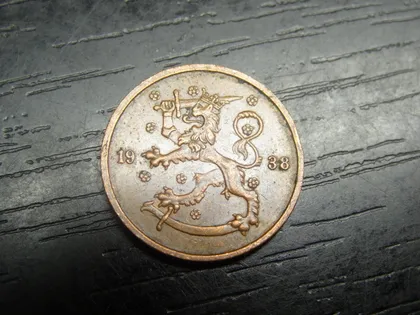 фото, 5 пенні 1938 Фінляндія