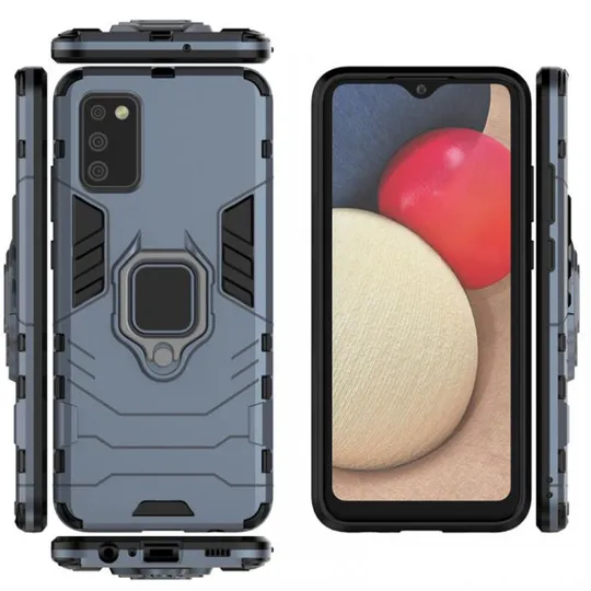 Ударопрочный чехол Transformer Ring for Magnet для Samsung Galaxy A02s Продаж