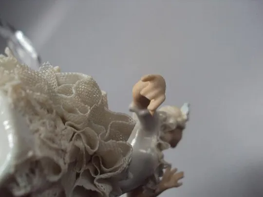 Фигура фарфор статуэтка Unterweissbach Германия балерина кружевница девушка танцует балет №14484 Інтернет-аукціон