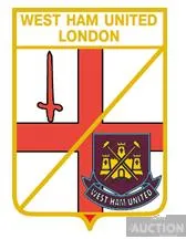фото, значок футбол  ФК Вест Хэм Юнайтед Лондон Англия  (серия герб города и эмблема клуба)