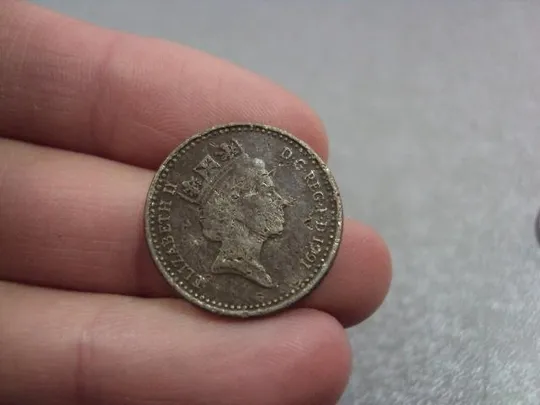 монета великобритания 5 пенсов 1991 №9588 З аукціону