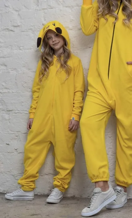 фото, Кігурумі дитяча костюм піжама Пікачу Pikachu жовтий (80/86/92/98/104) зріст 86 см.