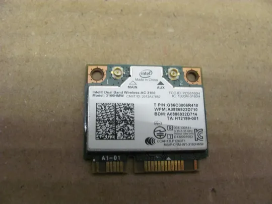 номер0192-27 WI-FI адаптер 3160HMW для Toshiba Tecra A50-A A50 оригінал З аукціону