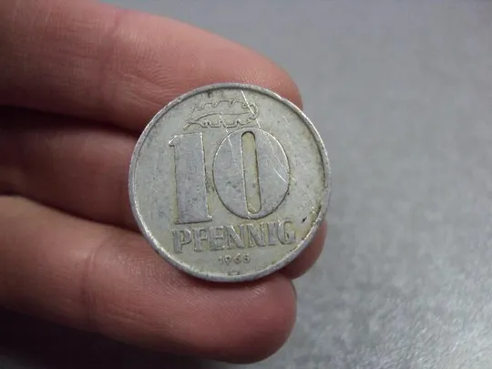 Купити монета германия 10 пфеннигов 1965 №8699