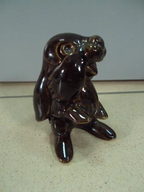 Фигура керамика статуэтка заяц зайка зайчик высота 8,5 см №188 Ціна