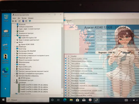 ноутбук HP 840 G4 IPS FHD  i5-6300U/ 12Gb DDR4/ SSD 120GB / Intel HD520/ 6,5годин З аукціону