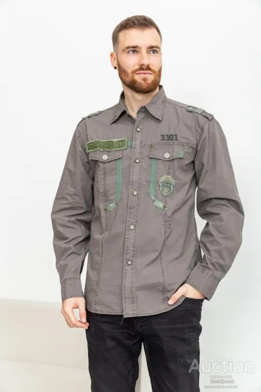 Рубашка мужская, цвет мокко, 131R141125 Ціна