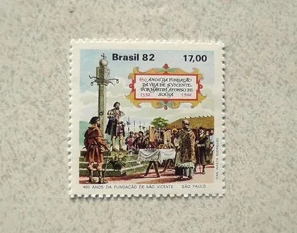 фото, Поштова марка Бразилія 1982 рік **