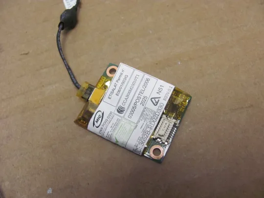 номер1032-4 плата модем 60Y3207 з роз&#039;ємом LAN  50.4KE03.001 для LENOVO THINKPAD  T520 W520 Оригінал З аукціону