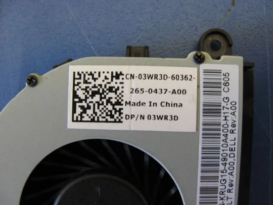 №7-16 Вентилятор (кулер, FAN) 03WR3D для Dell Latitude E5520 оригінал З аукціону
