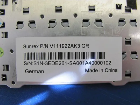 №50-6 клавіатура робоча V111922AK3 для MEDION ERAZER X6811 X6812 GX660 MS-16F2 MS-16F1 оригінал З аукціону