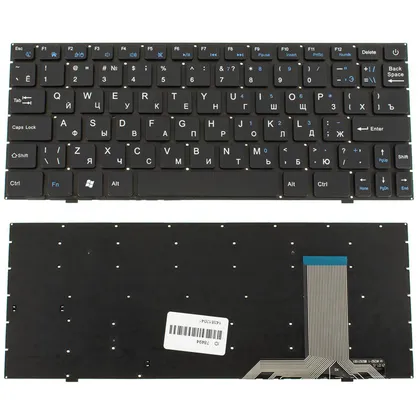 фото, Клавіатура для ноутбука PRESTIGIO (Smartbooks:  PSB116A) rus, black, без фрейма