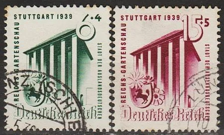 1939 - Рейх - Садова виставка в Штутгарті Mi.692-93  _9.0 € Ціна