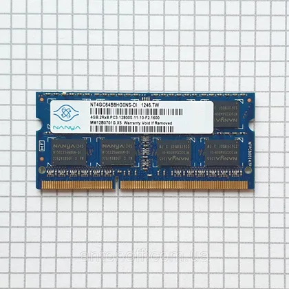 фото, Модуль пам'яті Nanya 4GB 2Rx8 PC3-12800S (DDR3) NT4GC64B8HG0NS-DI для ноутбука