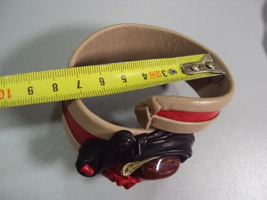 Бижутерия дизайнерский набор браслет и подвеска кулон цветок цветочек кожа и яшма №11252м Продаж